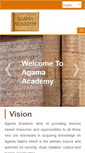 Mobile Screenshot of agamaacademy.org