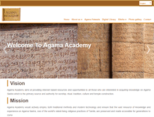 Tablet Screenshot of agamaacademy.org